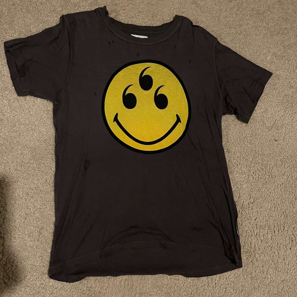 UNIF distressed "smile" 666 t-shirt